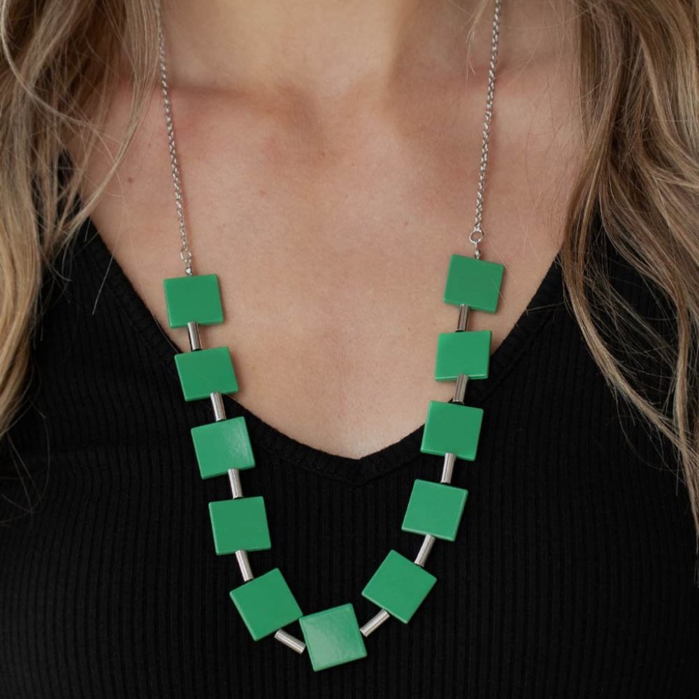 Hello, Material Girl - Green ♥ Necklace